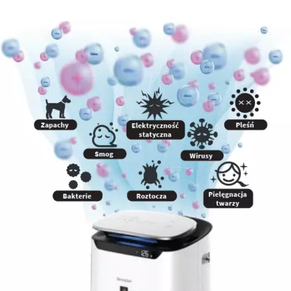 Oczyszczacz powietrza z jonizacją - Sharp FP-J60EUW