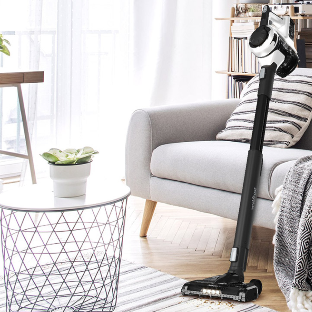 Bezprzewodowy odkurzacz pionowy z funkcją mycia - Vestfrost VF-VM4301WG Aqua Plus