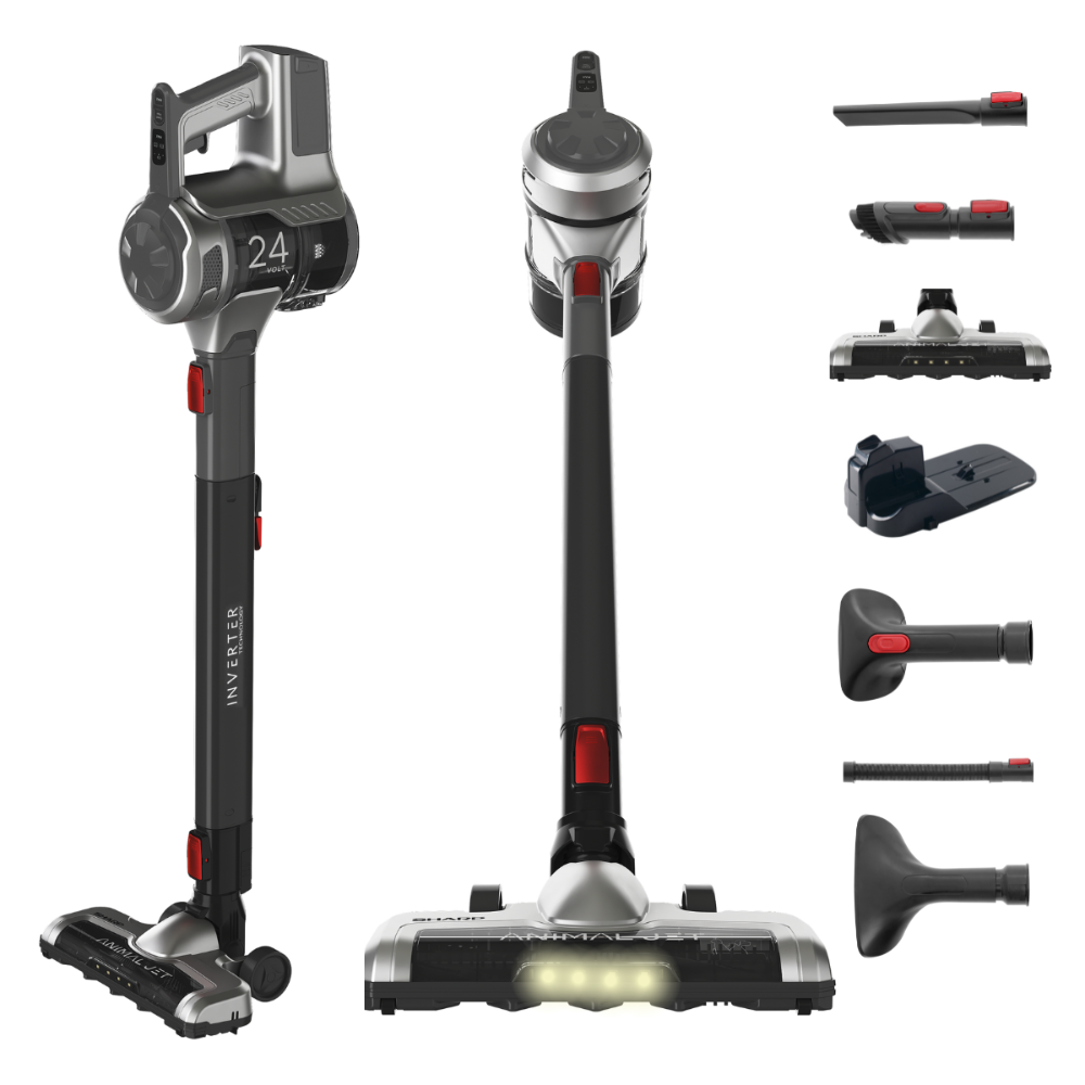 Bezprzewodowy odkurzacz pionowy dla właścicieli zwierząt - Sharp SA-VP4001BS-EU