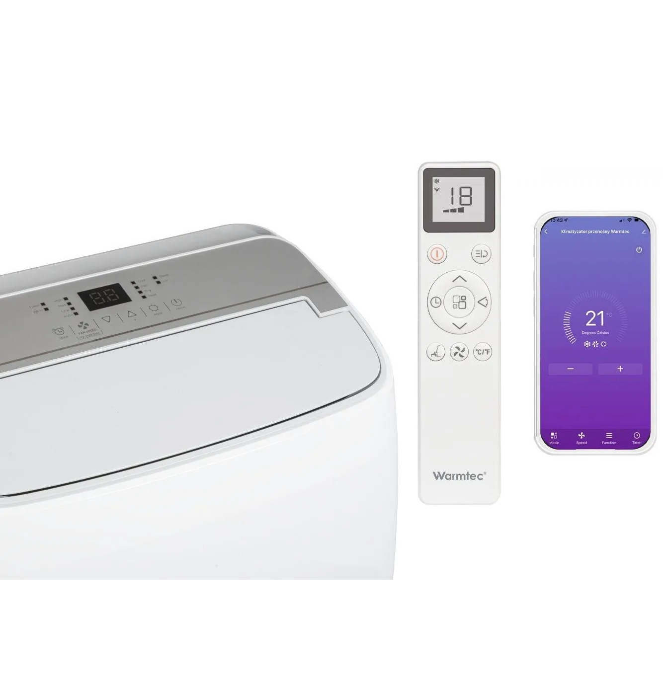 Klimatyzator przenośny Warmtec Froya KP35W z Wi-Fi